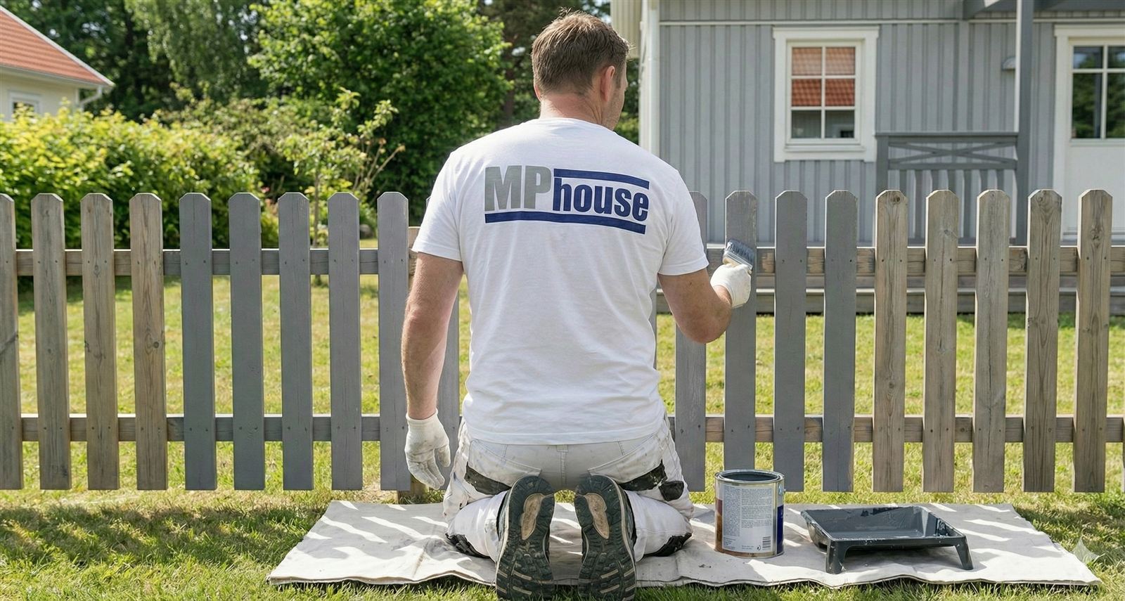 Staket- och stängselmålning